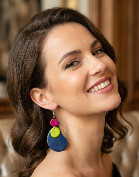 Sandra tagua Earrings - Happy Hour