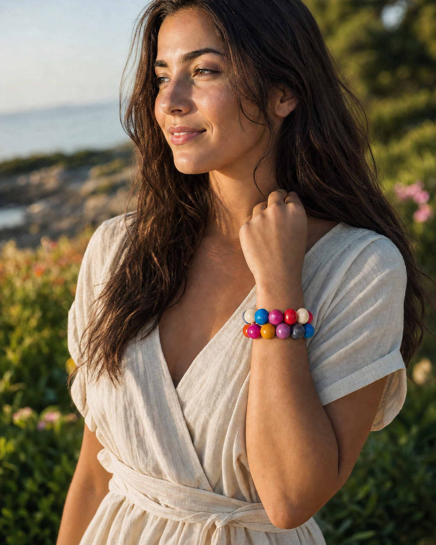 Bolota Tagua Elasticated Bangles