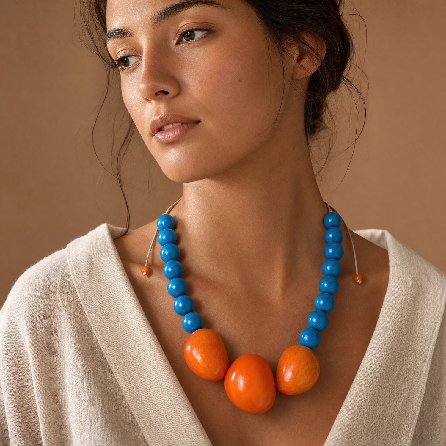 Sunburst Skies Tagua Necklace