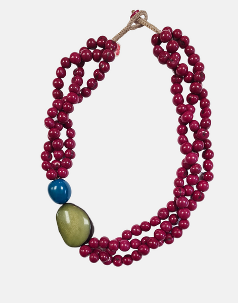 Twisted Acai Necklace - Berries