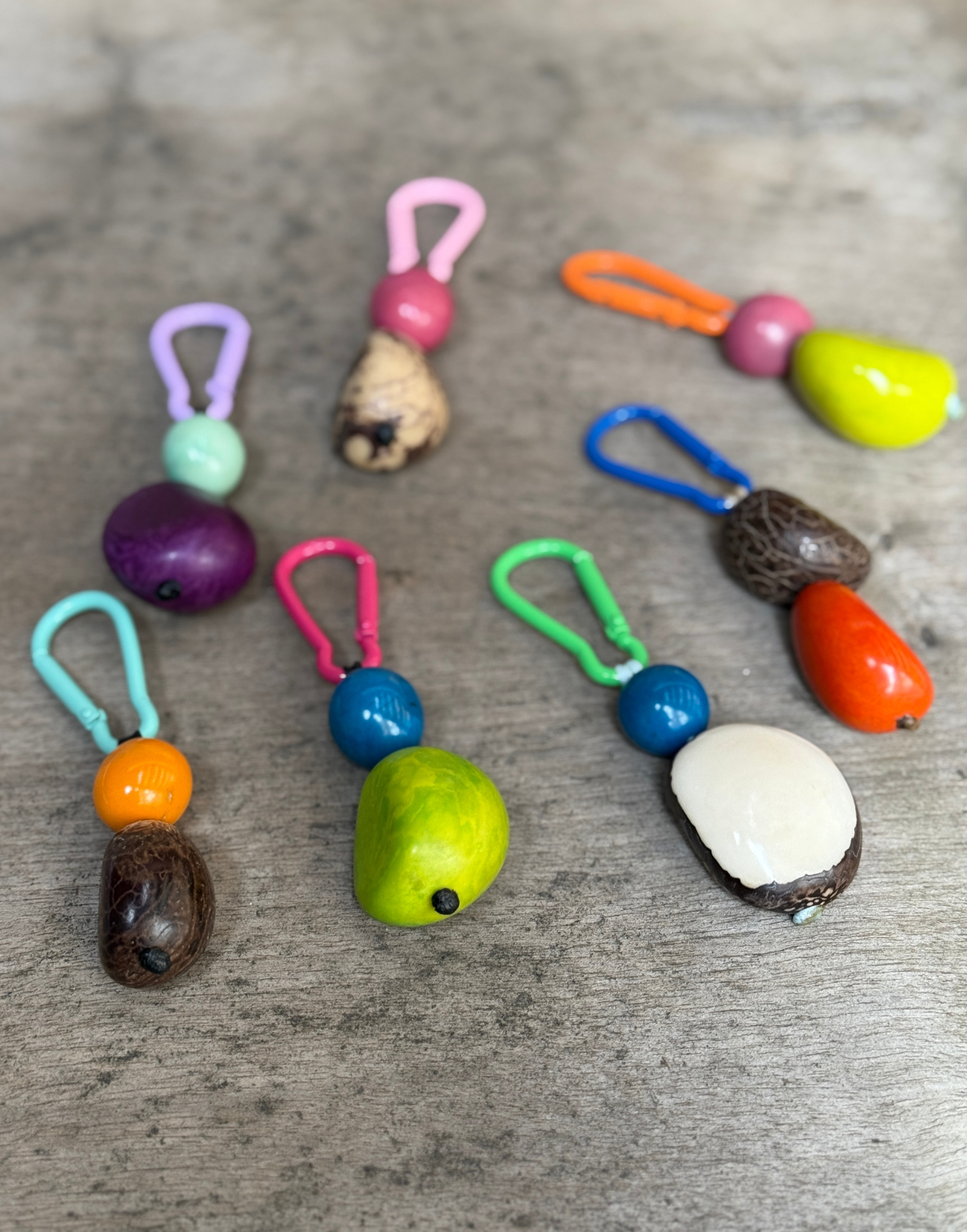 Colourful keyring
