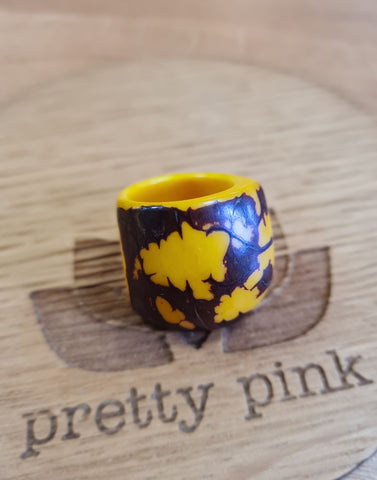 Yellow Tagua Ring - Small