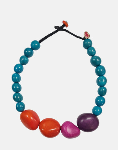 Harrogate Necklace - Purple and Orange Accent