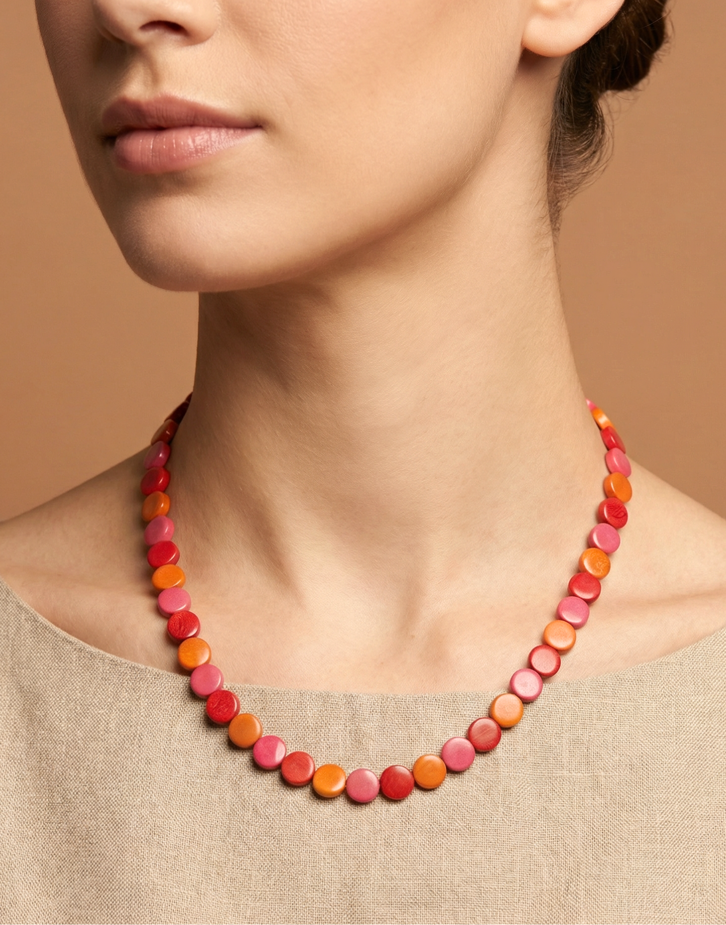 Confetti Tagua Necklace - Berries