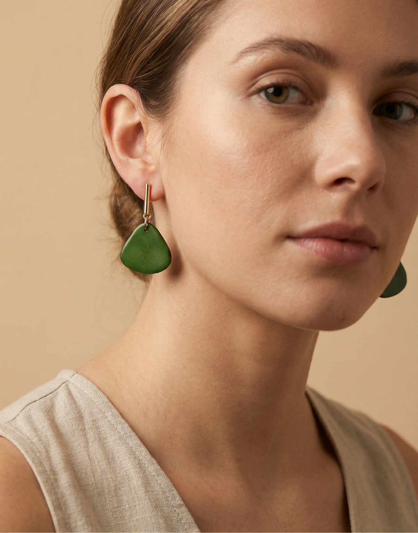Maria Colourful Tagua Earrings