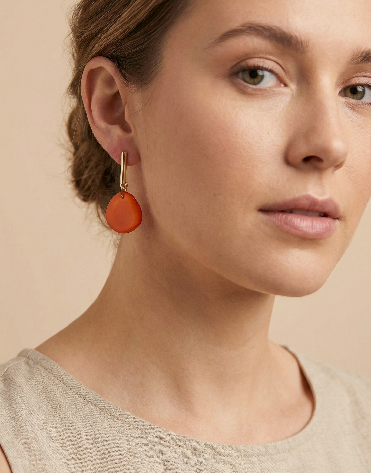 Maria Colourful Tagua Earrings