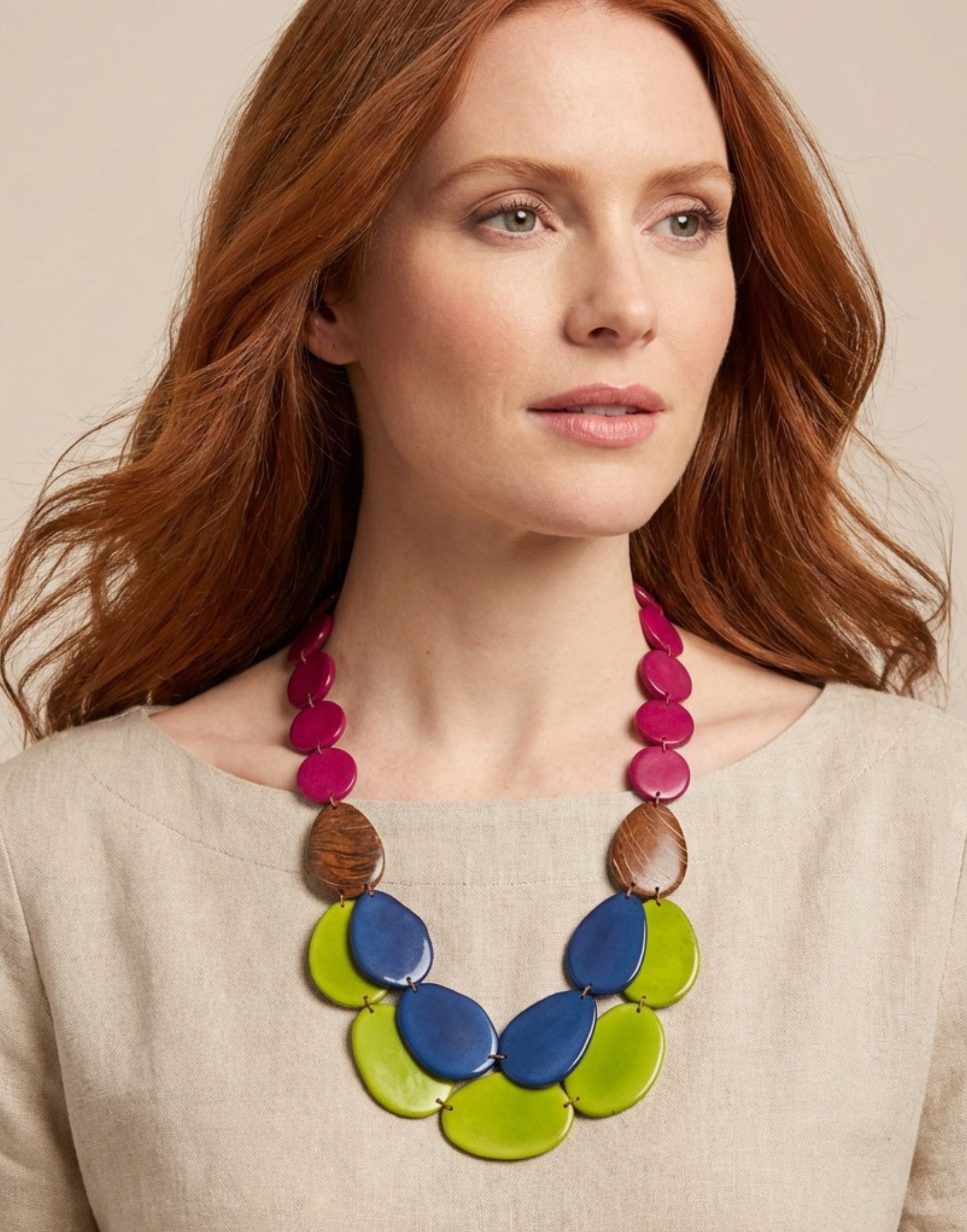 Sandra Tagua Necklace - Happy Hour