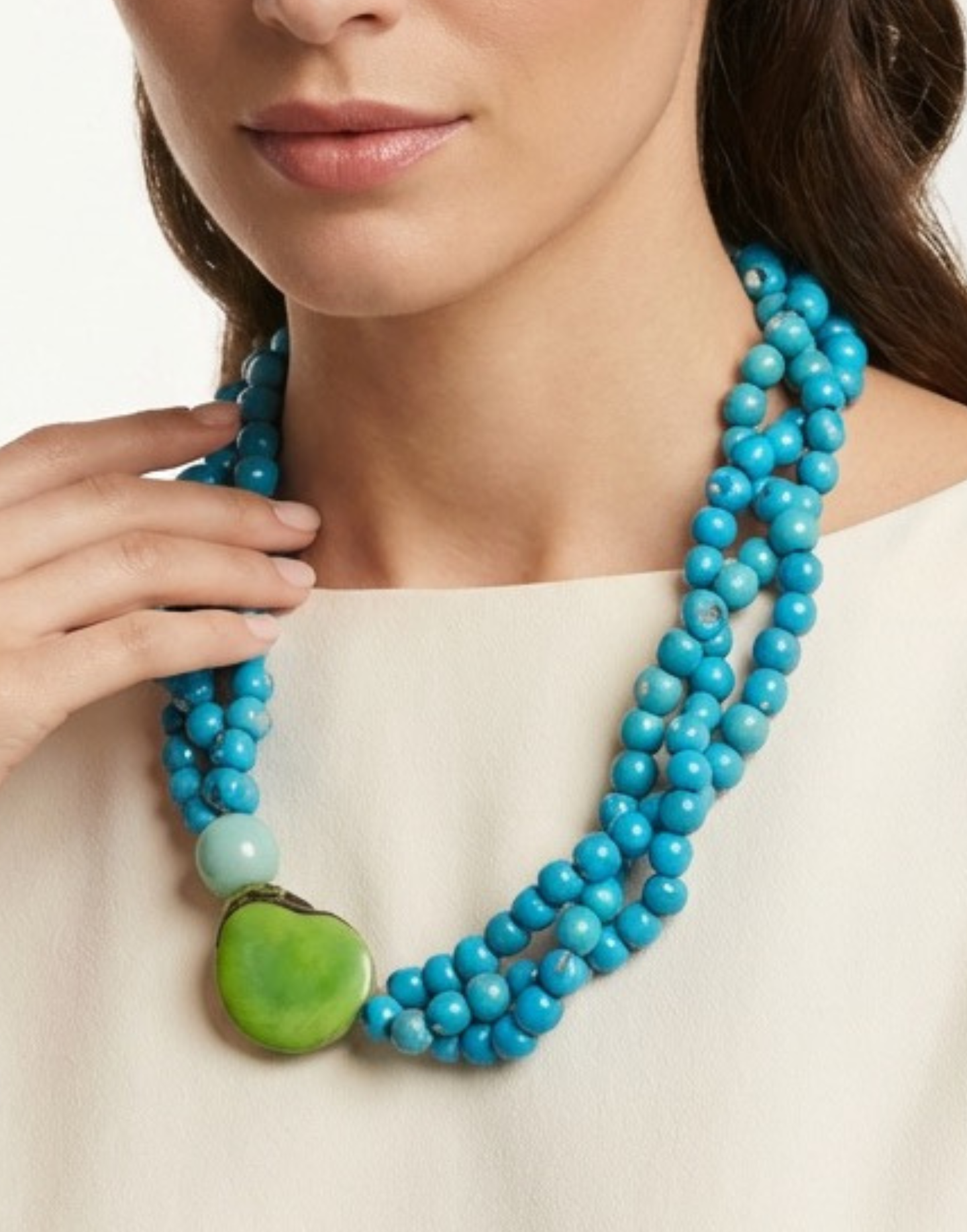 Twisted Acai Necklace - Blue