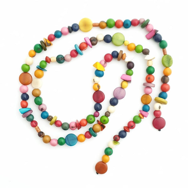 Cobra Eco-Necklace Multicoloured Kit - Recyclable PE Pouch - Pretty Pink Jewellery