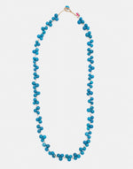 Turquoise Acai Berry Long Necklace - Cool Colours - Pretty Pink Jewellery