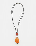 Orange Adjustable Pendant Necklace - Pretty Pink Jewellery