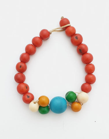 Ana Acai and Tagua Seeds Bracelet - Pretty Pink Jewellery