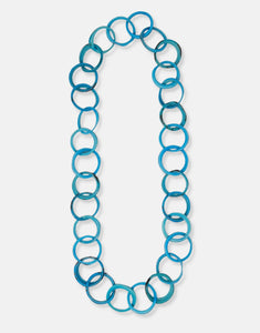 Blue Argola Tagua Necklace - Pretty Pink Jewellery