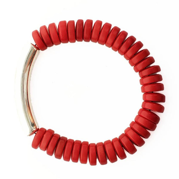 Red Manaus Bracelet - Pretty Pink Jewellery