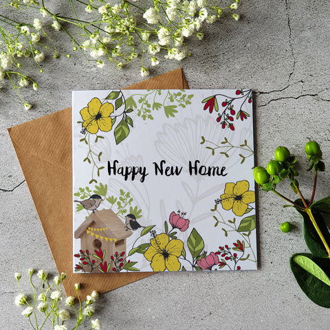 Happy new home greeting card - Pretty Pink Jewellery