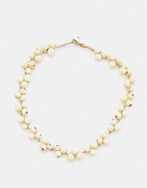 Ivory Acai Berry Short Necklace - Pretty Pink Jewellery