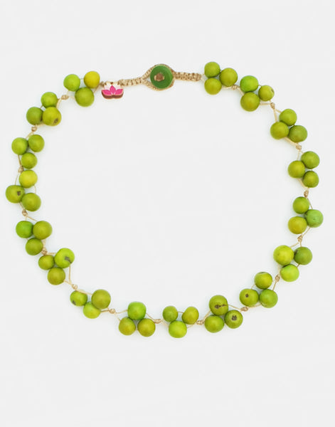 Green Acai Berry Short Necklace - Pretty Pink Jewellery