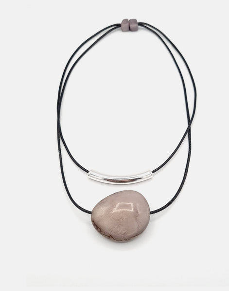 Barra Seed Necklace - Pretty Pink Jewellery