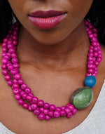 Twisted Acai Necklace - Berries - Pretty Pink Jewellery
