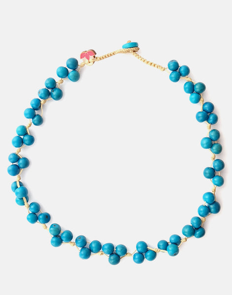 Turquoise Acai Berry Short Necklace - Pretty Pink Jewellery