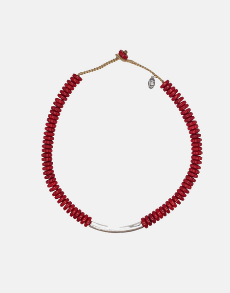 Red Manaus Necklace - Pretty Pink Jewellery