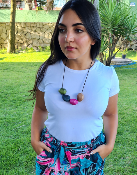 Quarteto Necklace - Uva - Pretty Pink Jewellery