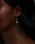 Cubo Tagua Earrings - Pretty Pink Jewellery
