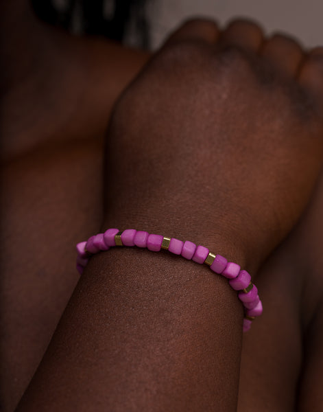 Pink Friendship Tagua Bracelet - Pretty Pink Jewellery