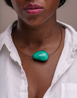 Flattened Seed Wire Necklace - Pretty Pink Jewellery