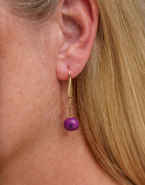 Purple Ana Acai Earrings - Pretty Pink Jewellery