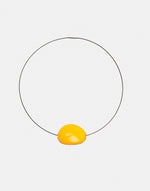 Flattened Seed Wire Necklace - Pretty Pink Jewellery