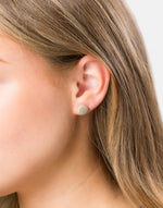 Grey Confetti Tagua Studs Earrings - Pretty Pink Jewellery