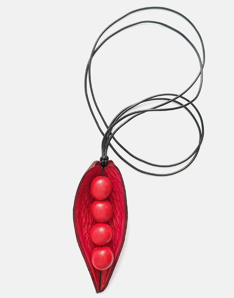 Canoinha Pod Adjustable Necklace - Pretty Pink Jewellery