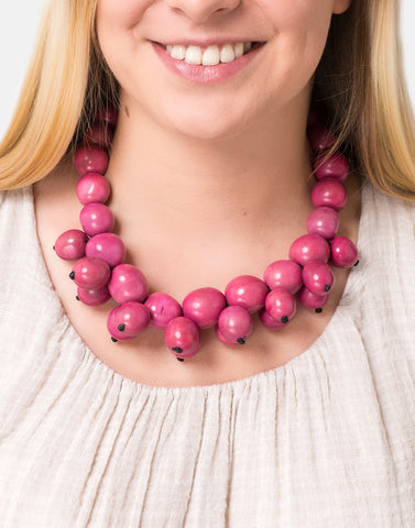 Light Pink Baiana Necklace - Pretty Pink Jewellery