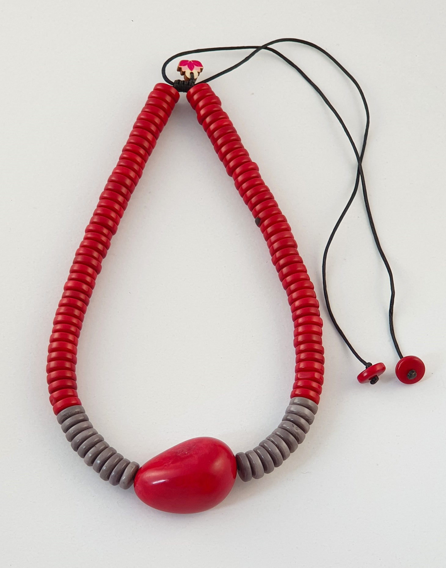 Default Title Rio Tagua Seed Necklace - Pretty Pink Jewellery