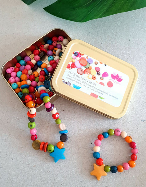 Kids Eco-Jewellery Making Kit - Stars - Pretty Pink Jewellery