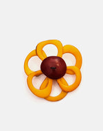 Yellow Flower Brooch - Pretty Pink Jewellery