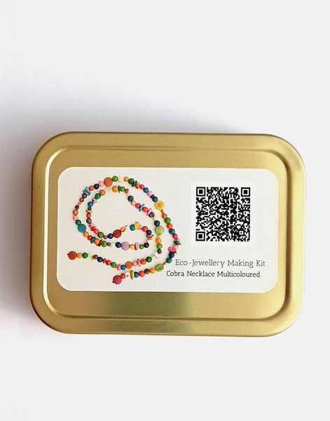 Cobra Eco-Necklace Multicoloured - Pretty Pink Jewellery