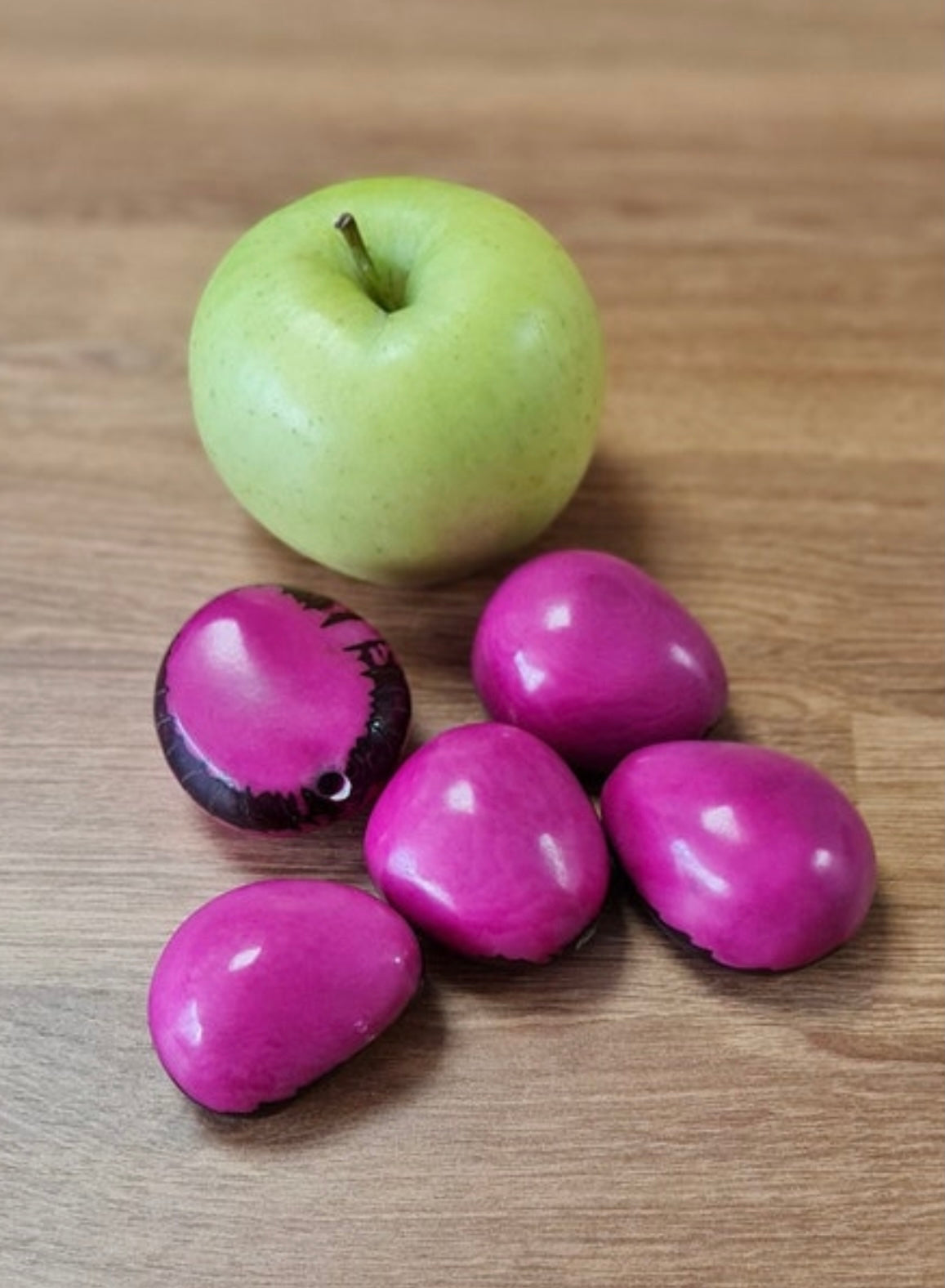 Pack of Pink Extra Large Tagua Seeds - Pretty Pink Jewellery