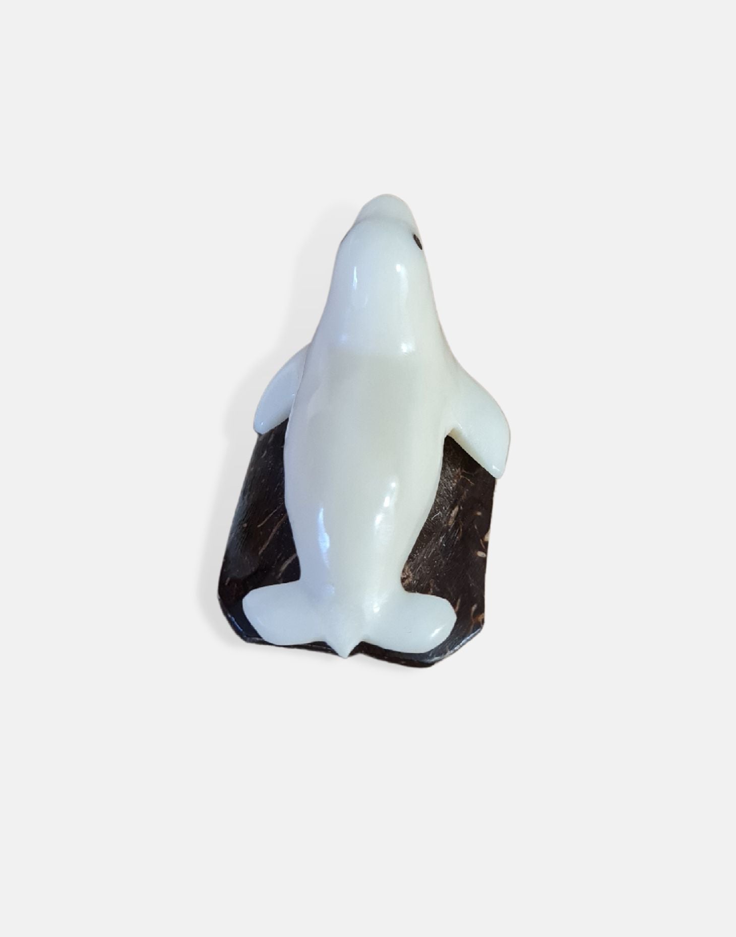 Tagua Seal Figurine - Pretty Pink Jewellery